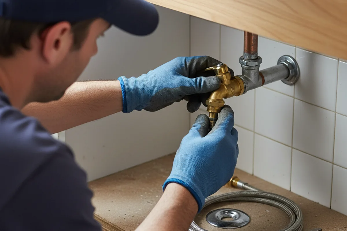 Shutoff valve and fitting work during Repiping in Ridge